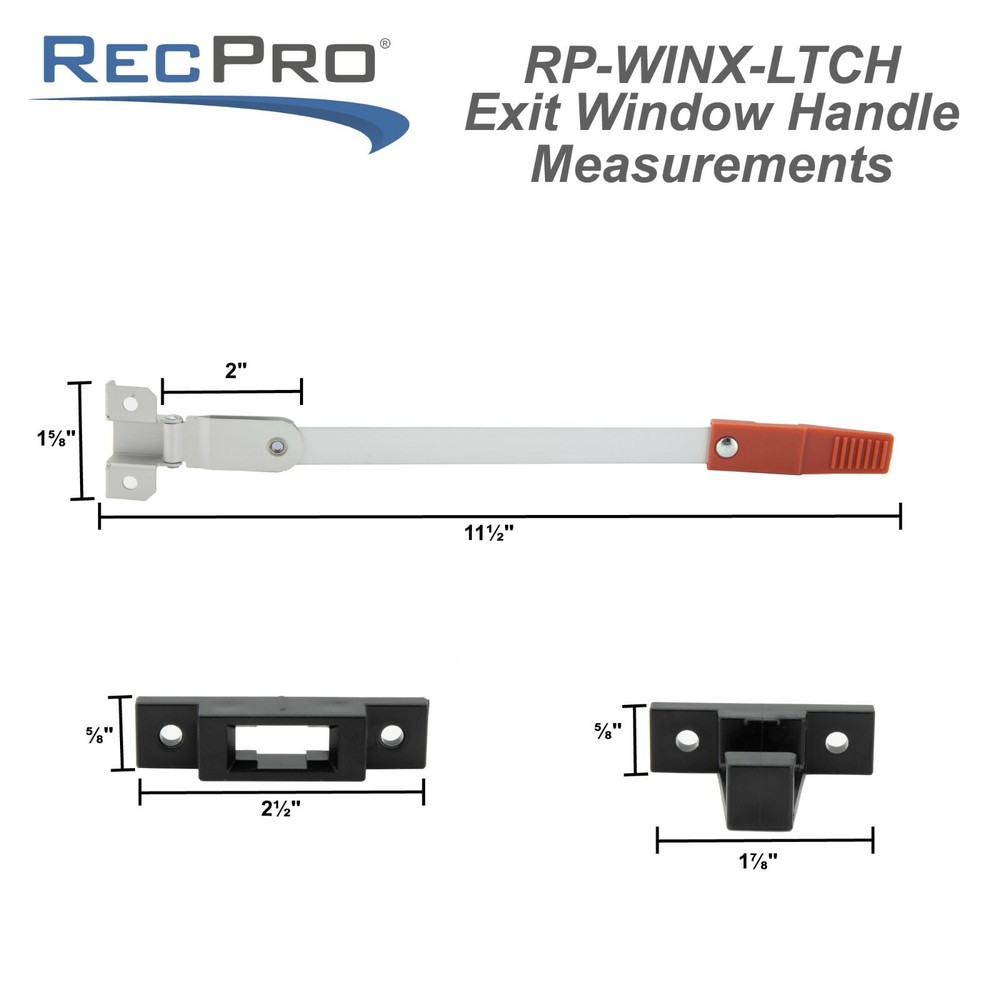 RV Exit Window Latch Egress Replacement Camper Emergency Exit Handle Kit