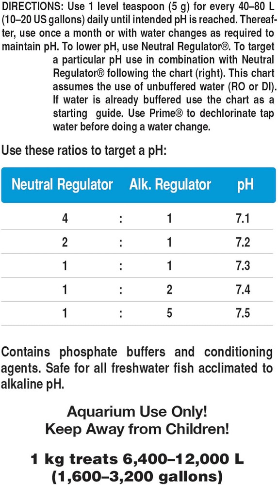 Alkaline Regulator, 1 Kg / 2.2 Lbs