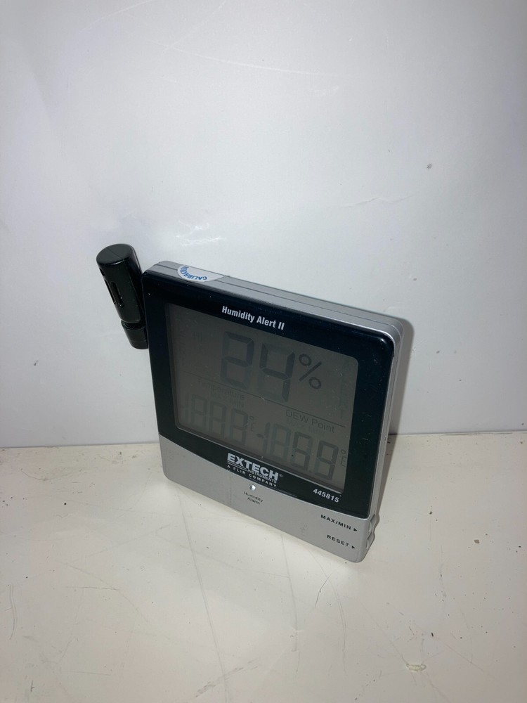 Extech 445815 Big Digit Hygro-Thermometer with Remote Probe - Used
