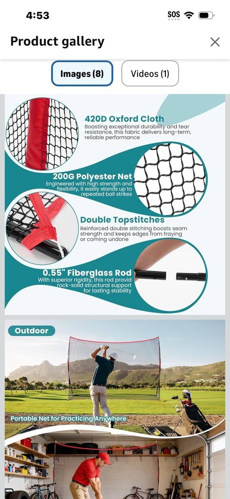 Golf Nets For Backyard 10 X7Ft