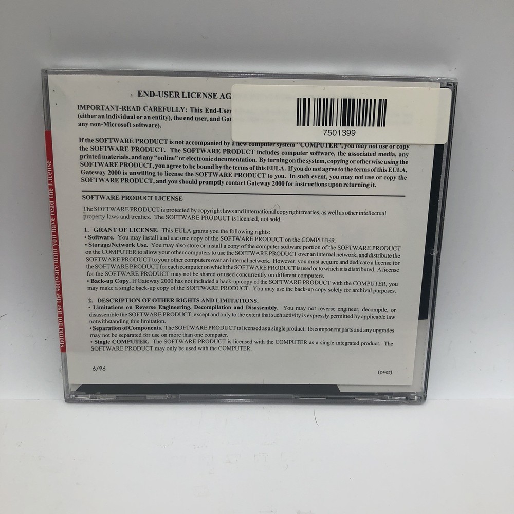 Gateway Starter Version 1.5 System CD 2000 PC Software Drivers Windows Operating