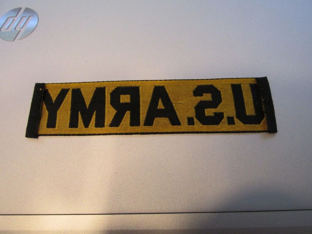 US Army Tab patch superb Bevo weave mint unissued