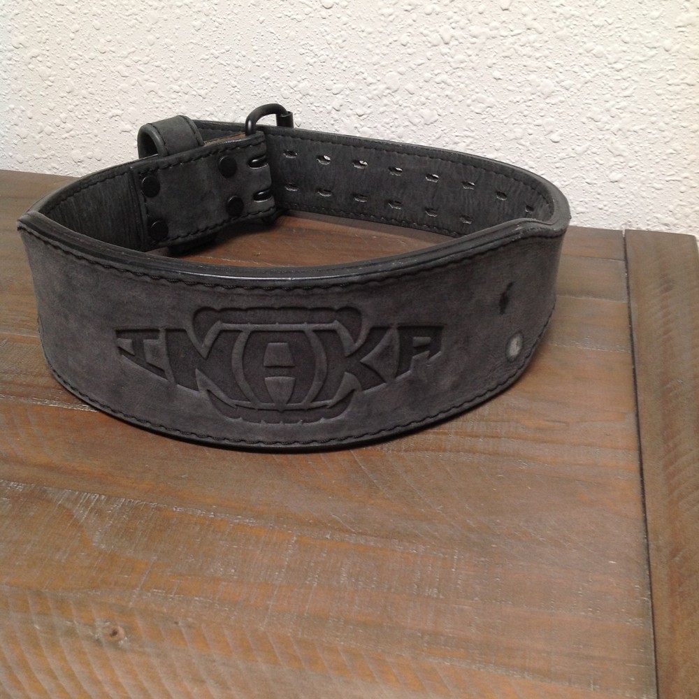Two Inaka Power Lifting Belts black Leather (Adjustable) 37” Long
