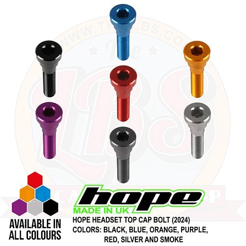 Hope Headset Top Cap Bolt TOPBOLT 2024 New Style - All Colors - Brand New