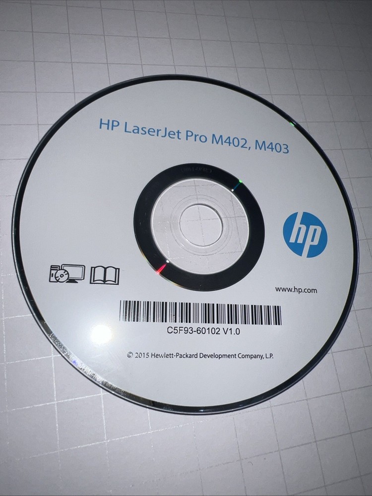 Hp LaserJet Pro M402, M403 Printer Software Driver CD DVD only