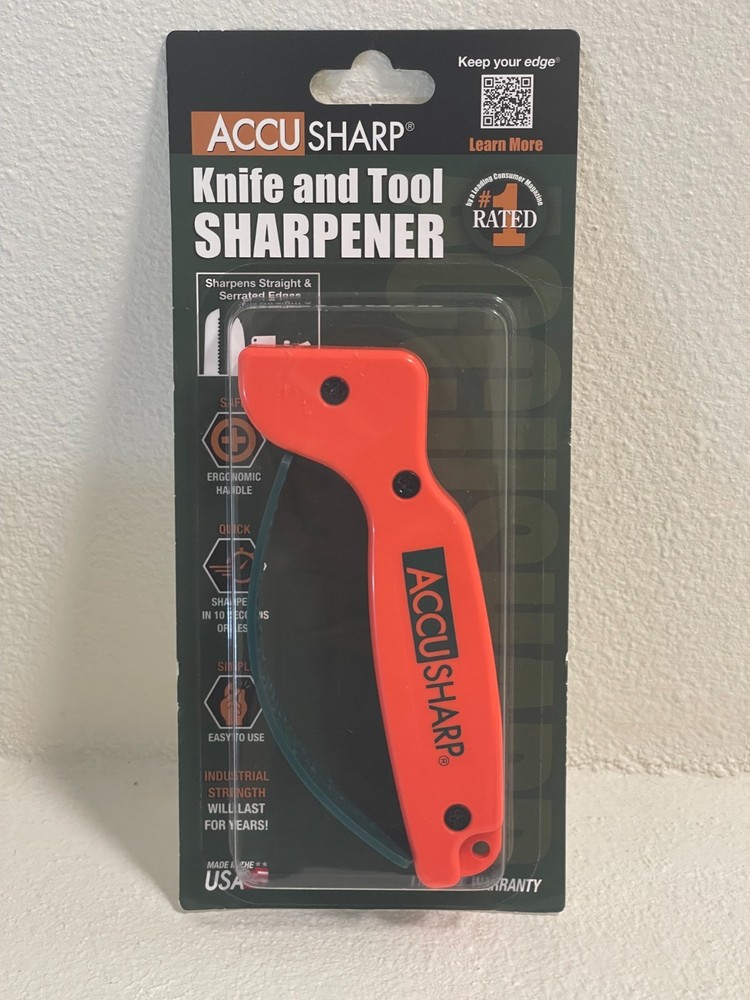 AccuSharp Knife & Tool Sharpener - Orange