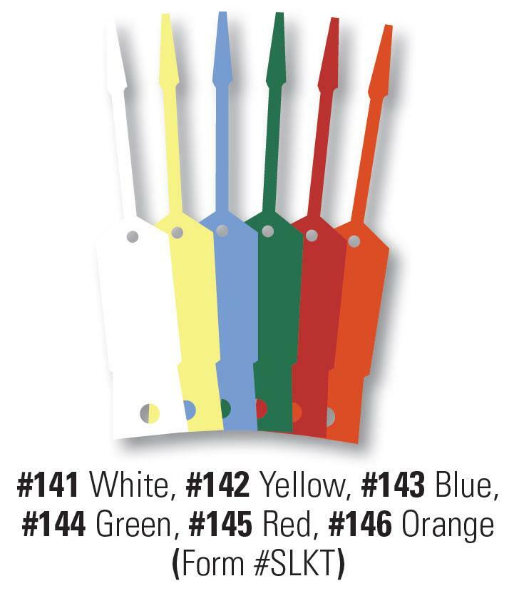 Self-Locking Small Key Tags - Choose Your Color