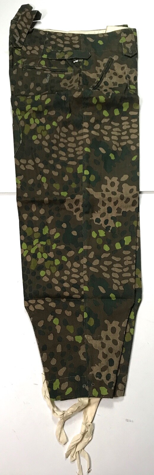 WWII GERMAN WAFFEN DOT 44 CAMO FIELD TROUSERS- SIZE 3 34-36 WAIST