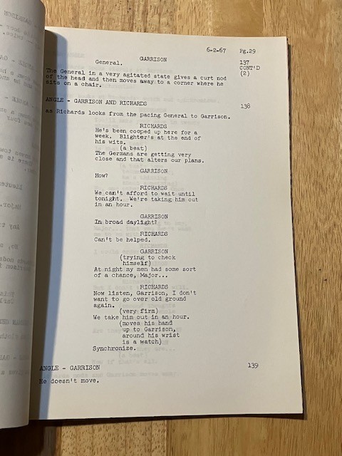 GARRISON'S GORILLAS TV Script The Expendables FIRST DRAFT June 2, 1967