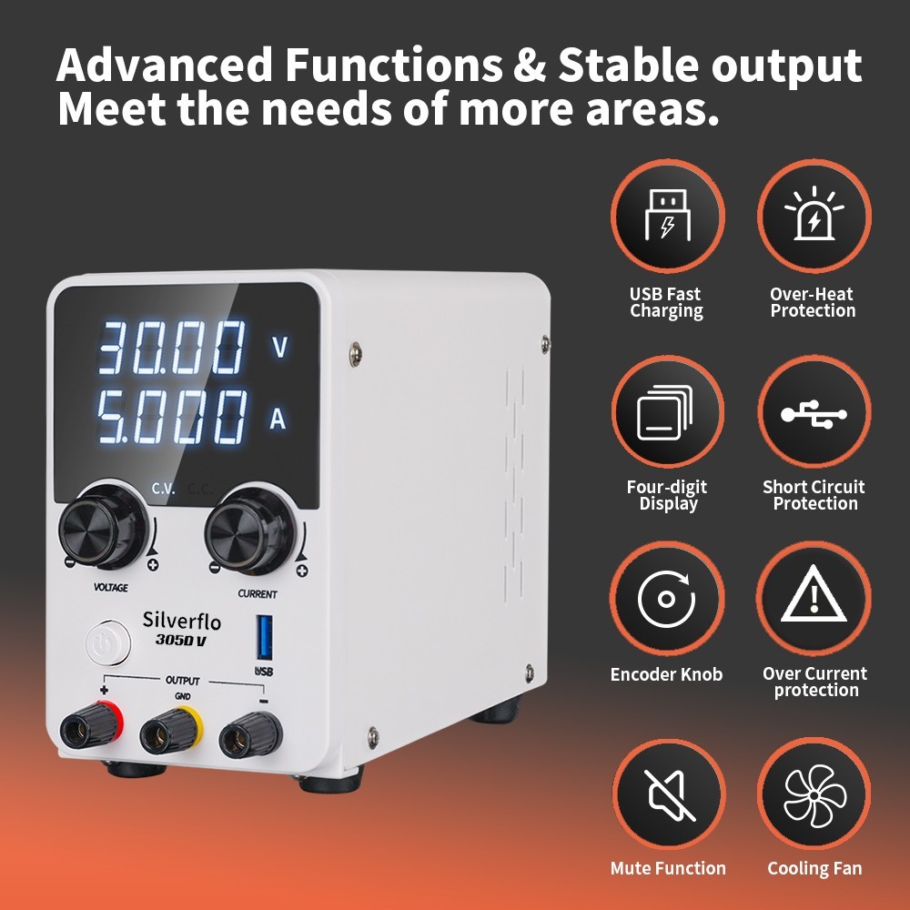 DC power supply Bench Variable Programmable power Source 30V 5A adjustable