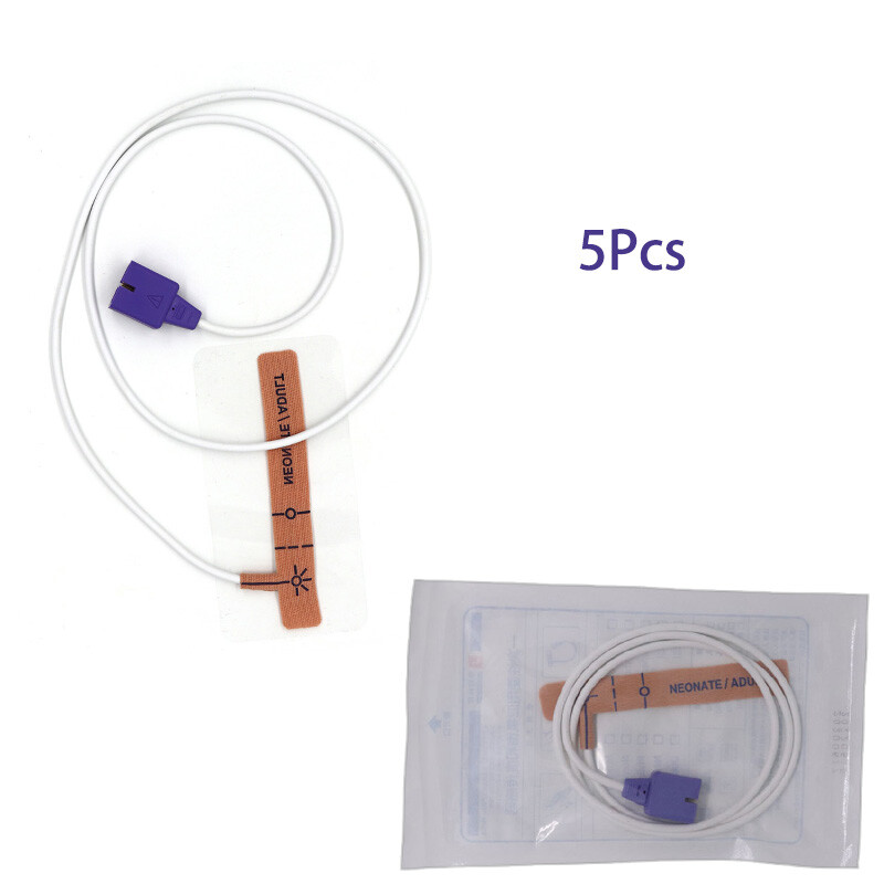 5Pcs  Compatible Disposable SpO2 Sensor Neonate