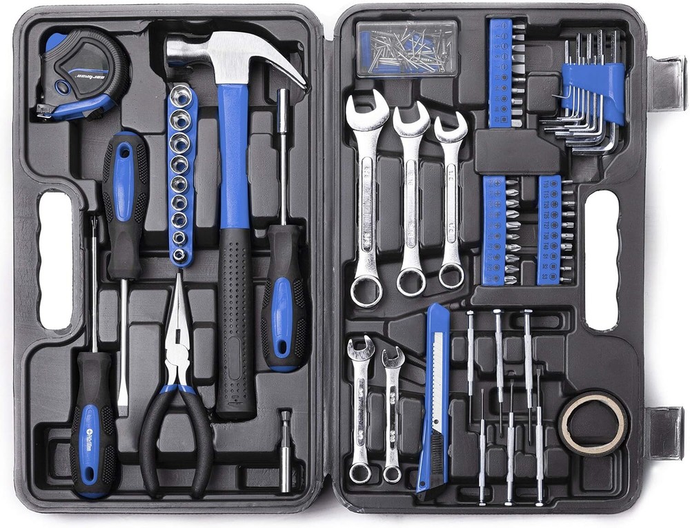 148 Piece Tool Set Universal Hand Tool Kit with Toolbox Organizer