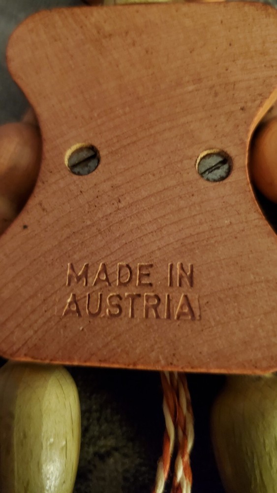 Vintage Wooden Puppet Pull String Toy Tiger