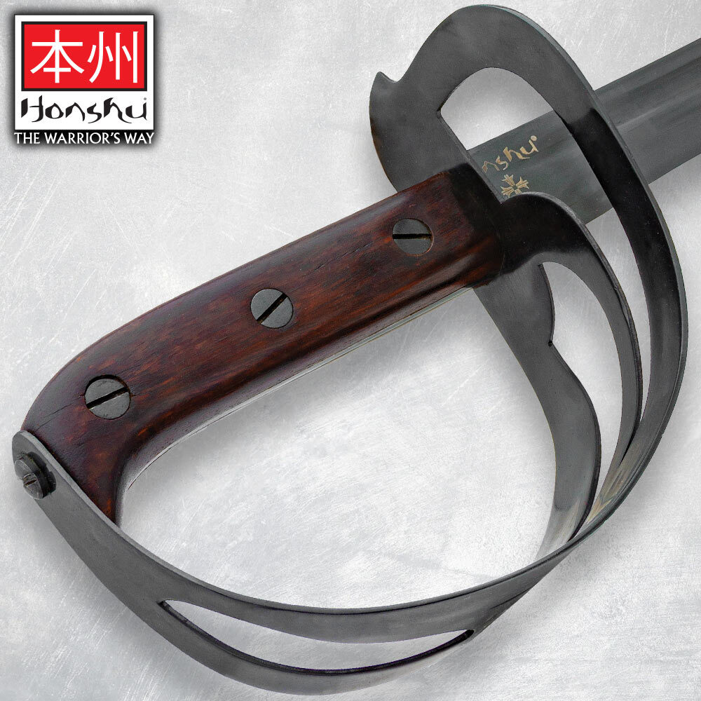Honshu 1917 Hybrid Cutlass | Carbon Steel Blade | Pirate Sword | Overall 31 1/8"