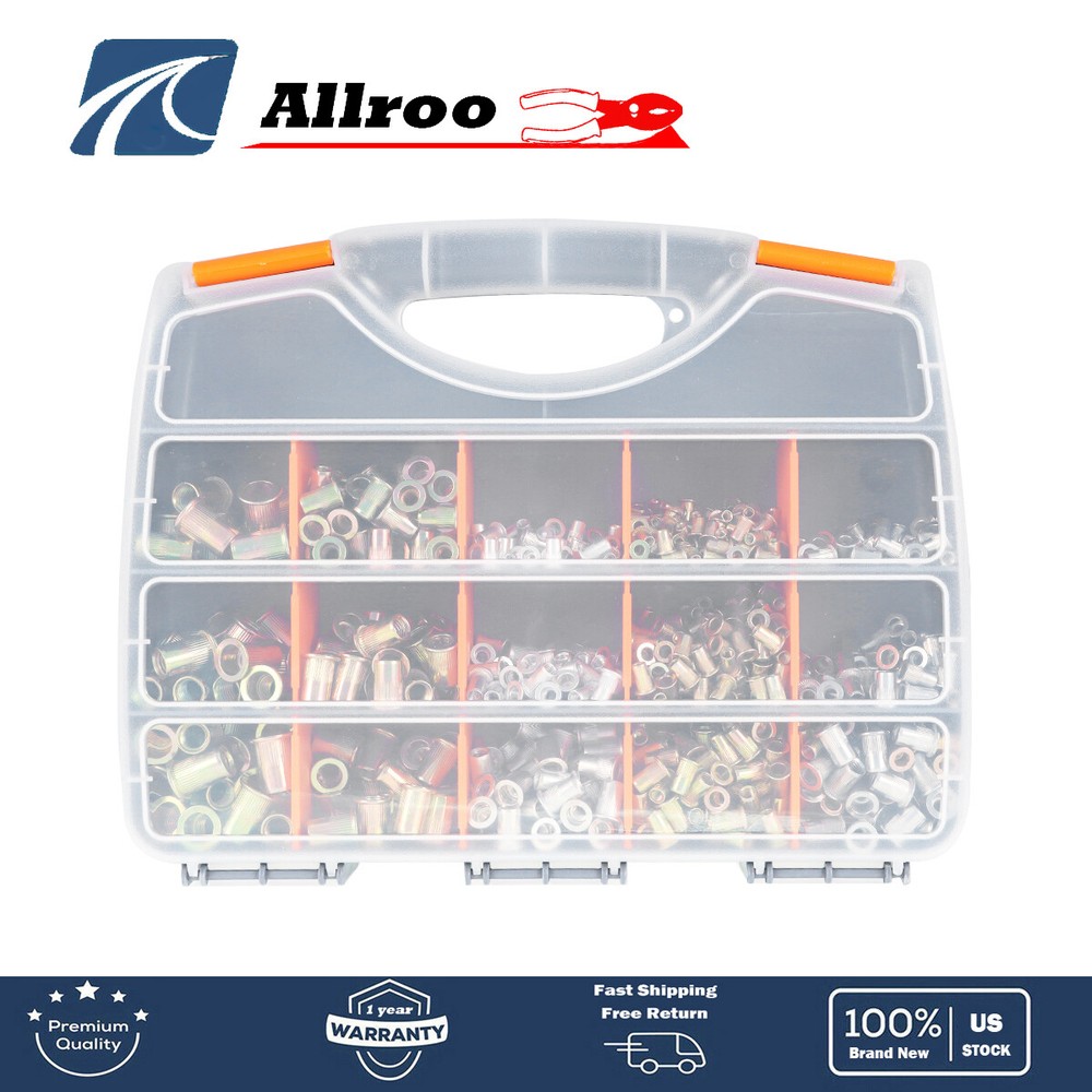 900Pcs M3-M10 Rivnut Tool Rivet Nut Kit Nut Setter Thread Setting Nutsert