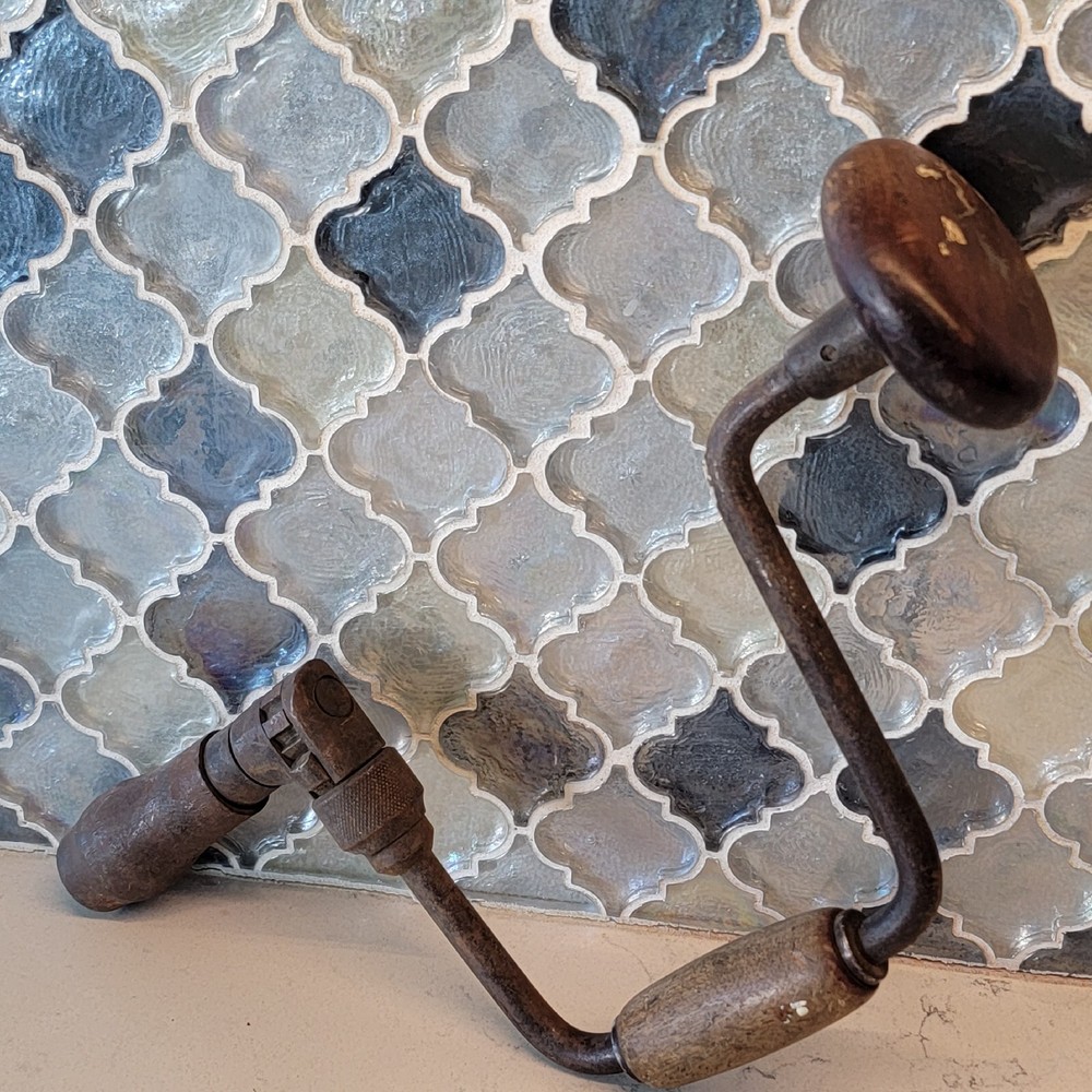 Antique 1920s Hand Drill Primitive Kitchen Tools Decorating