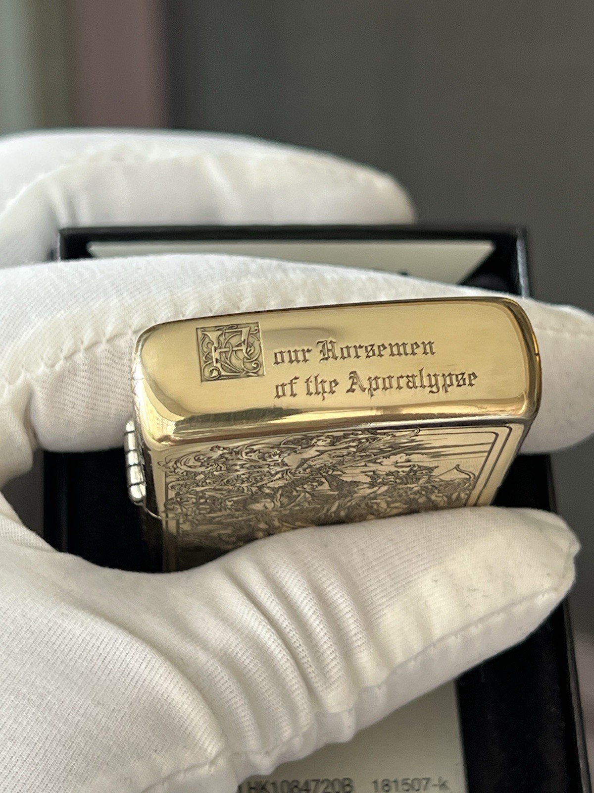 5 Sides Gold Four Hoursemen Of The Apocalypse Lighter In A New Box