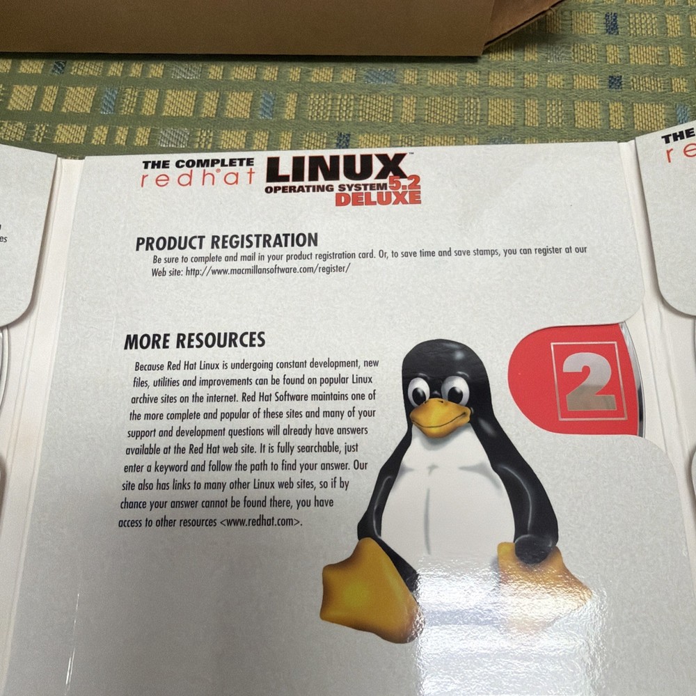 The Complete Redhat Linux 5.2 Operating System Deluxe Secure Server Partial Seal