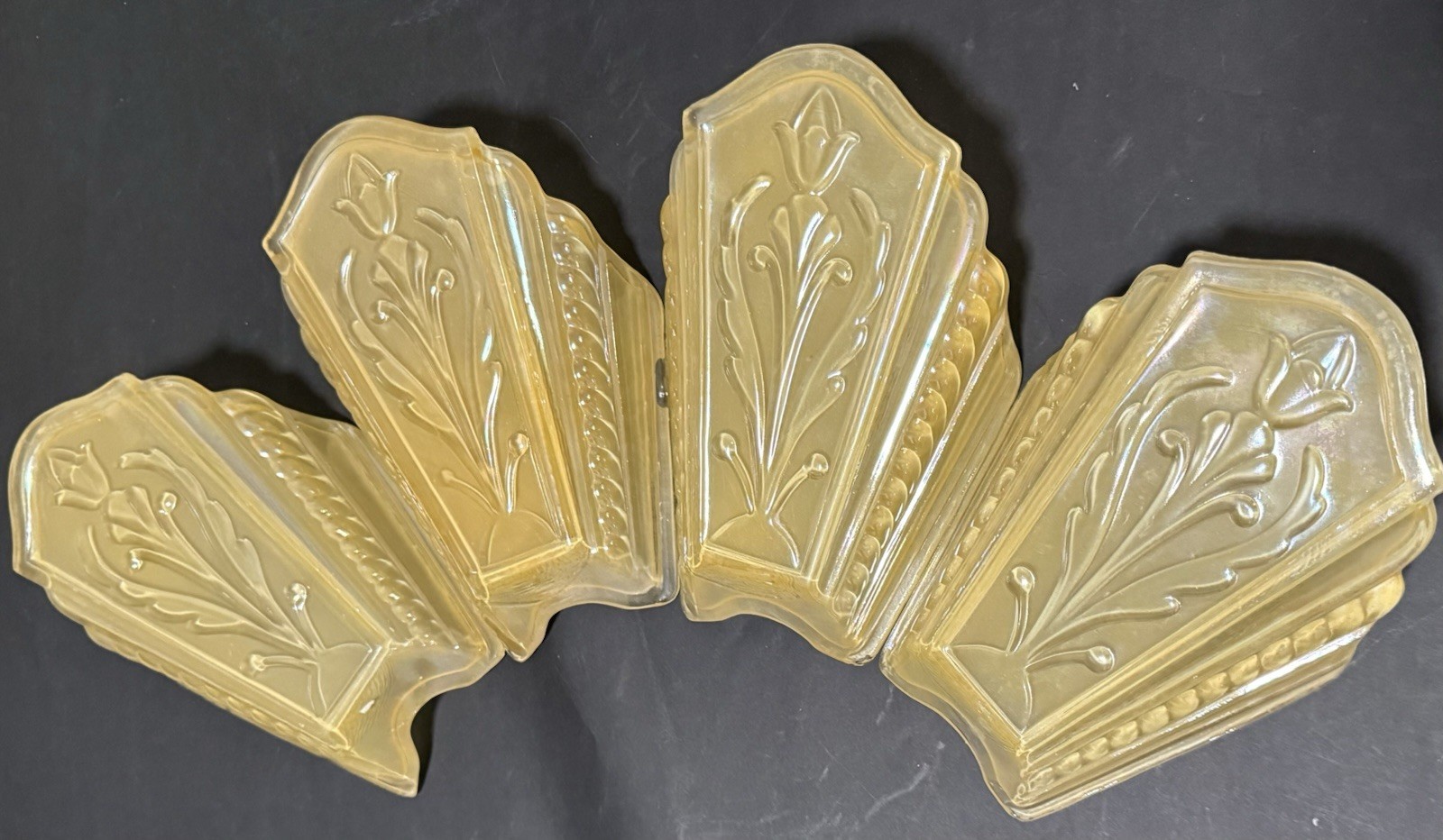 Art Deco Virden Berkely Slip Shades Total of 3 Available