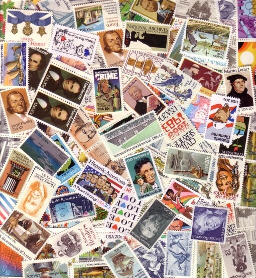 FIRST CLASS MAIL DISCOUNT POSTAGE - SEND 200 LETTERS 4 STAMP COMBOS BELOW FACE