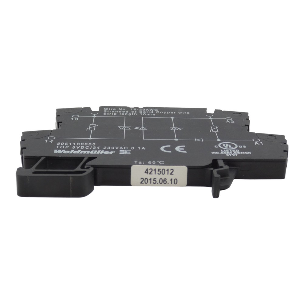 2x Weidmüller 8951160000 24...230V AC solid state relay/solid state relay -used-