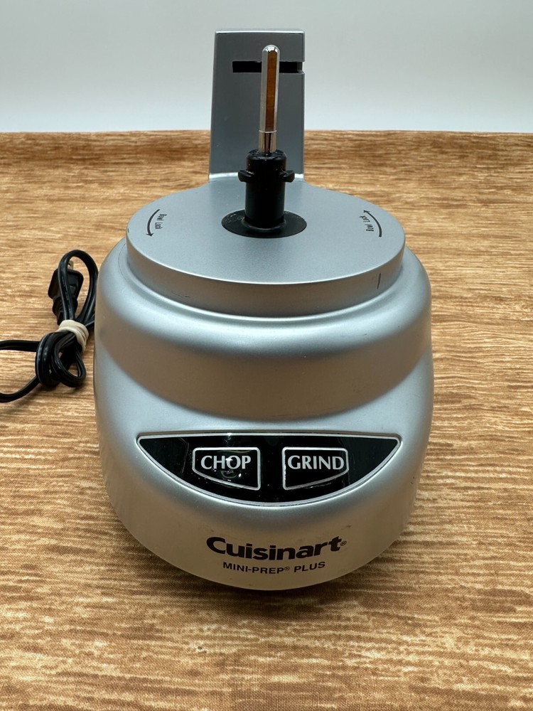 Cuisinart Mini-Prep Plus Motor Base Only DLC-2 Tested Works Silver EUC