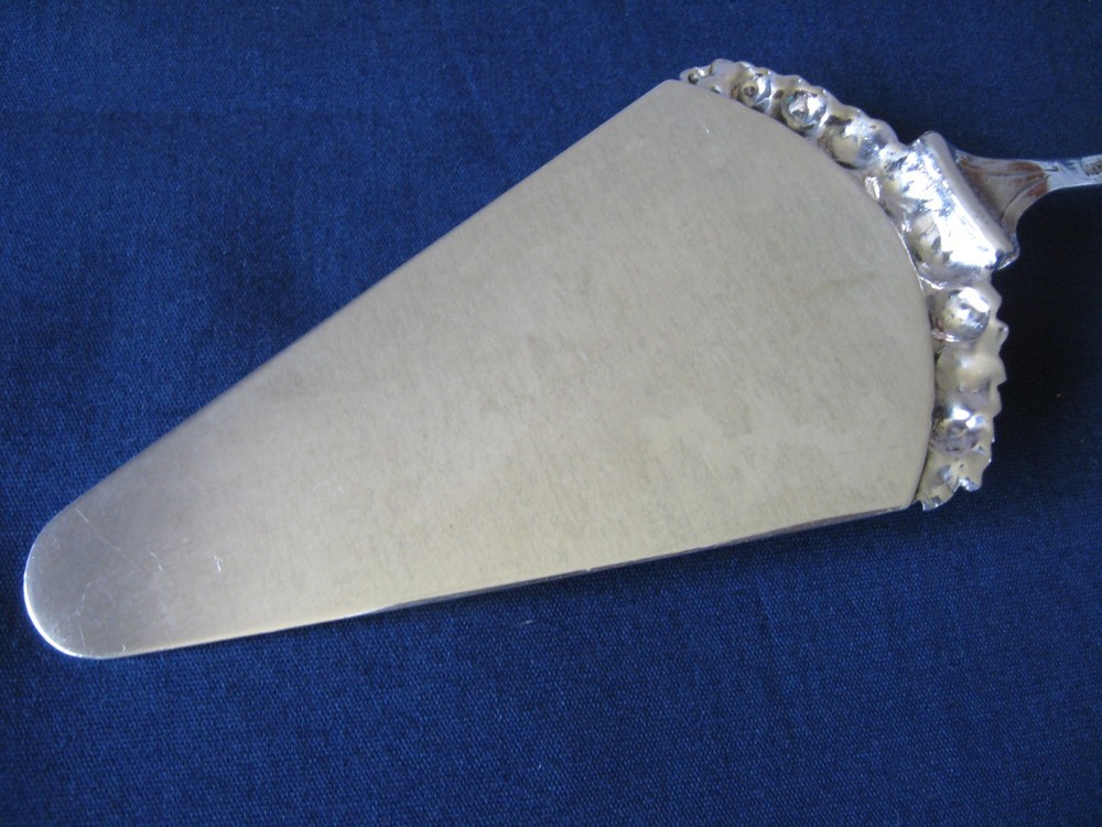 German 800 Silver Hildesheimer Rose Cake Server 8” 48g Hanau AMD Type