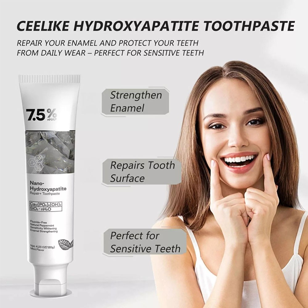 7.5% Hap Nano Hydroxyapatite Toothpaste Remove Deep Clean For Sensitive Teeth US