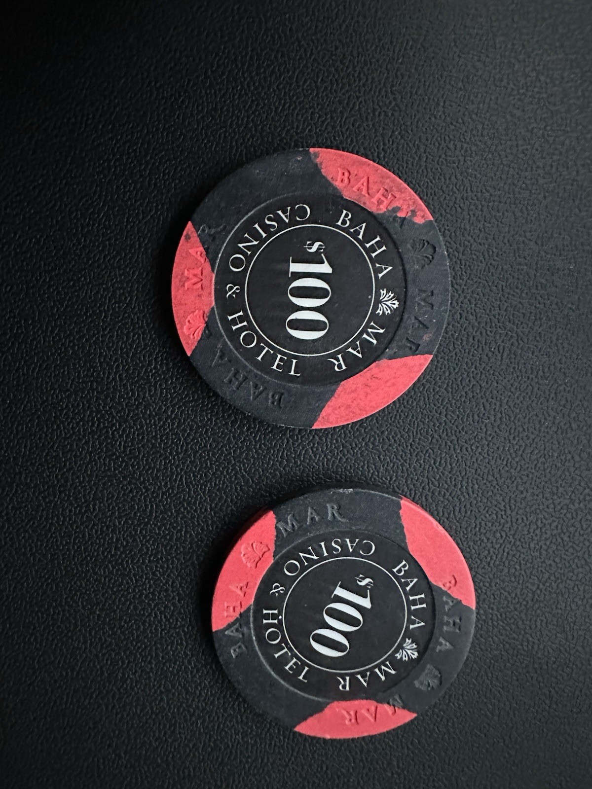 2x Baha Mar Casino $100 Chips - Nassau Bahamas