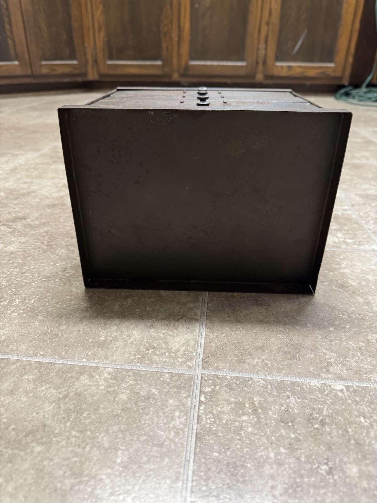 Antique Watchmakers Cabinet Metal Apothecary Industrial Multi 4 Drawer Jewlery