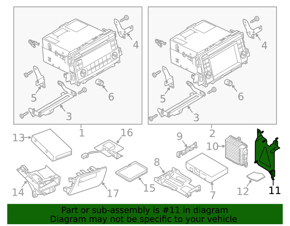 Genuine Mazda Amplifier Bracket KD51-66-9B0