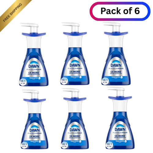 Dawn Ultra Platinum Foam Dishwashing Foam, Fresh Rapids Scent, 10.1 fl oz