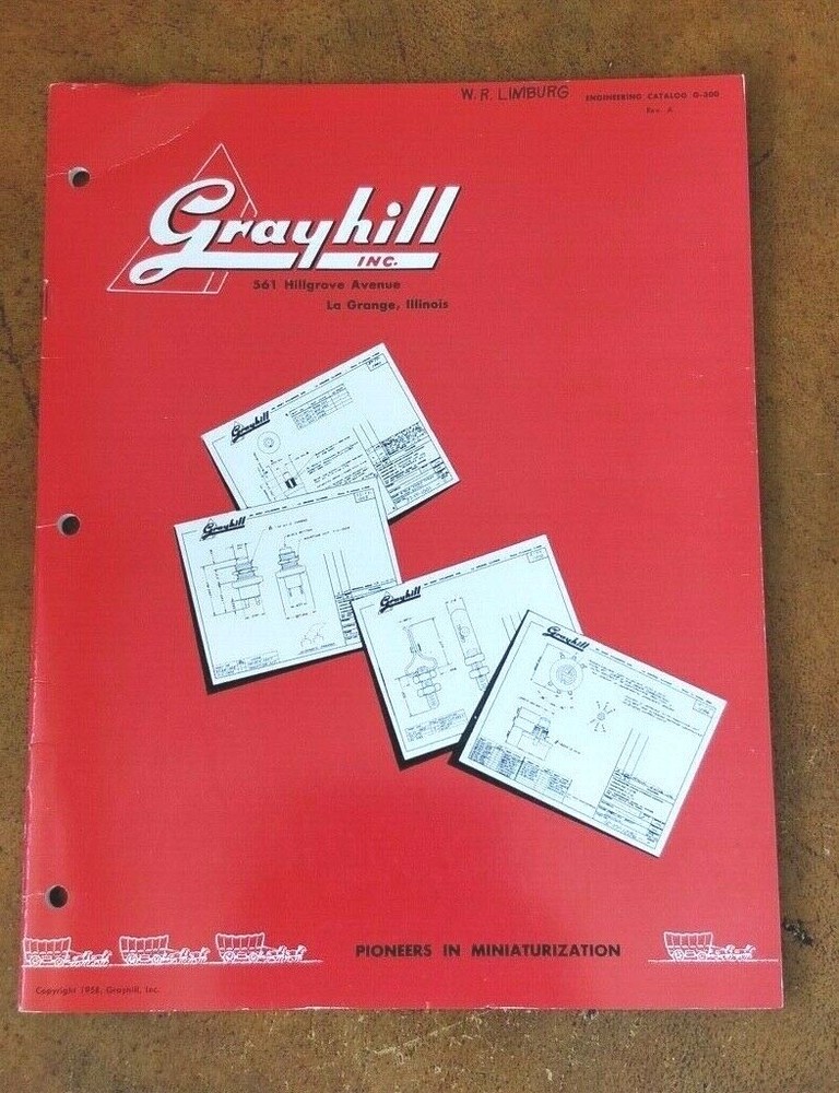 1958 Grayhill Inc ~ Catalog ~ Electronic components