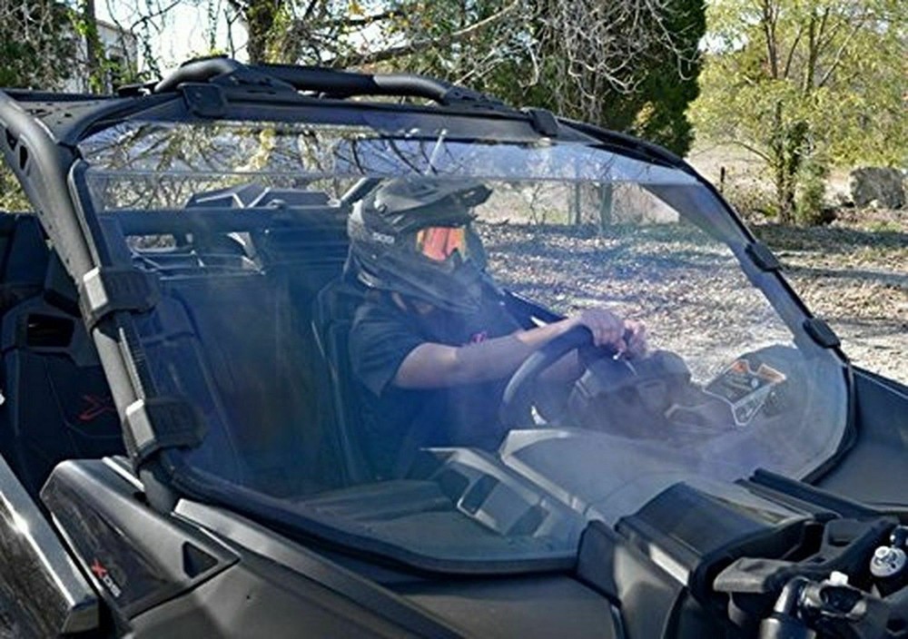 Strong Polycarbonate Can-Am Maverick X3 Full Windshield with Clamp set