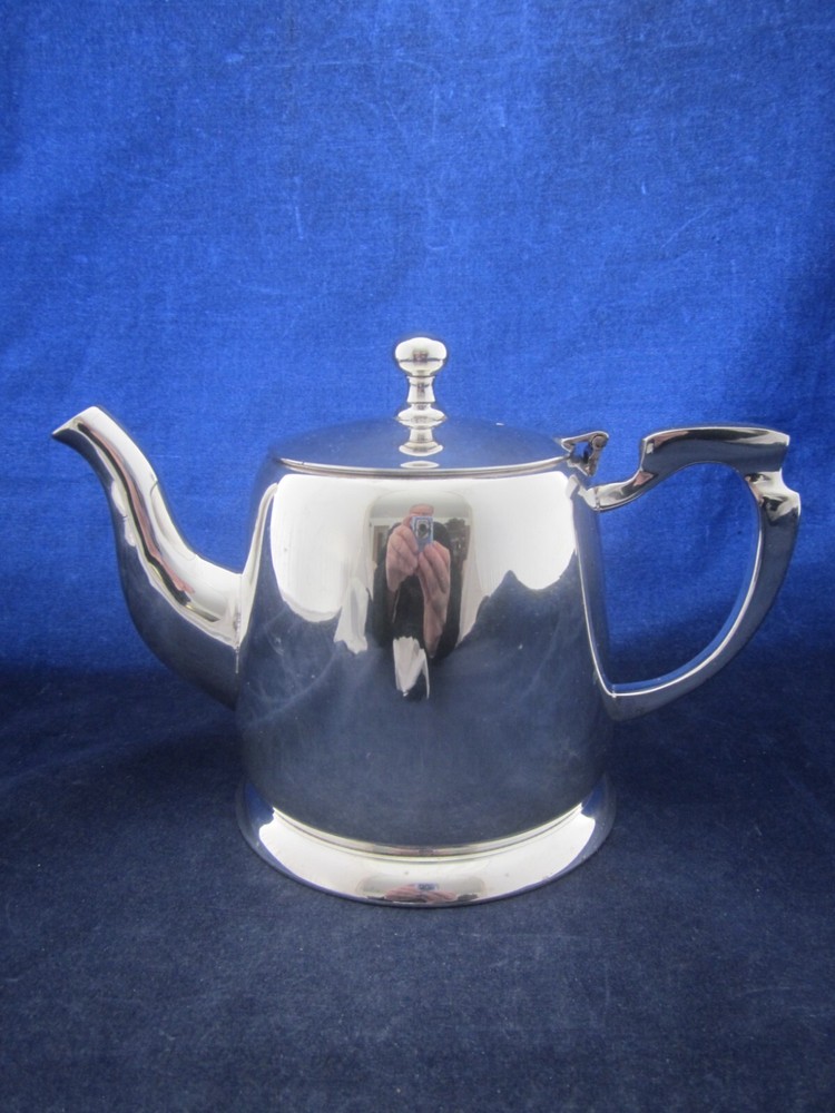 Silverplate Teapot Heavy Unmarked