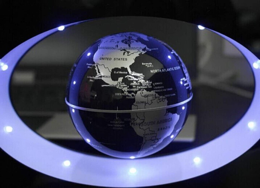 Stunning Magnetic Levitation Earth Globe with LED Lighting for Educational Use