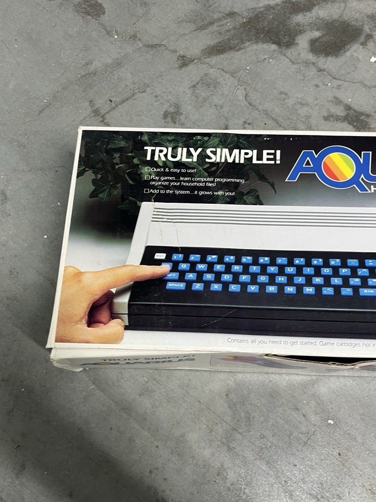 Aquarius Computer System Mattel 1983 #5931 UNTESTED Box Inserts Manual + MORE
