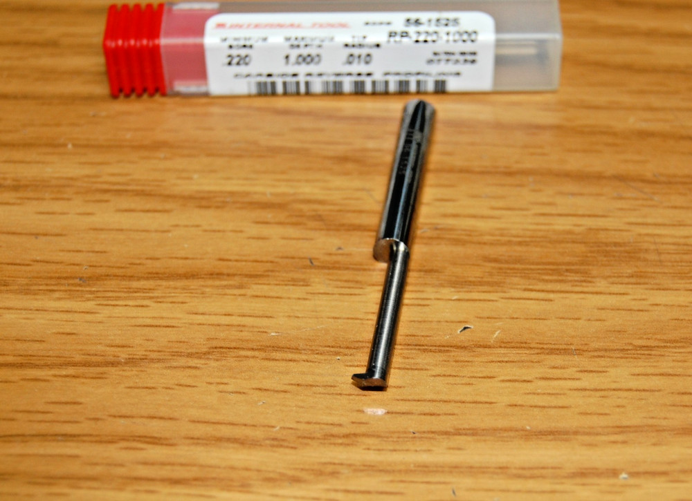 REVERSE PROFILE TOOL .2200" MIN BORE 1" MAX SOLID CARBIDE INTERNAL TOOL# 56-1525