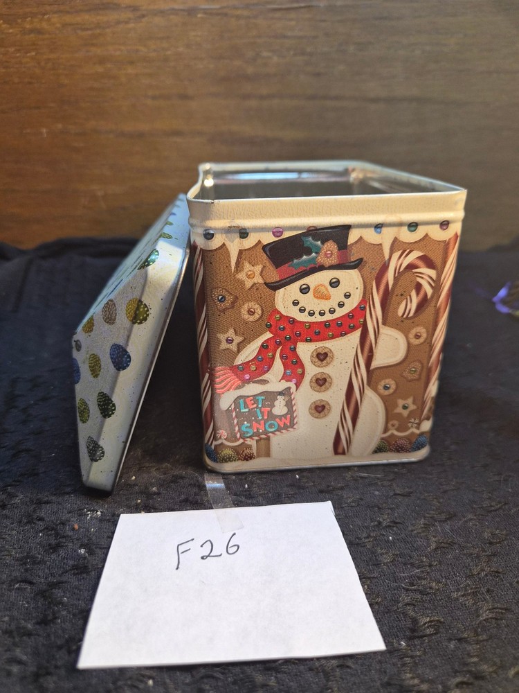 vintage gingerbread house tin