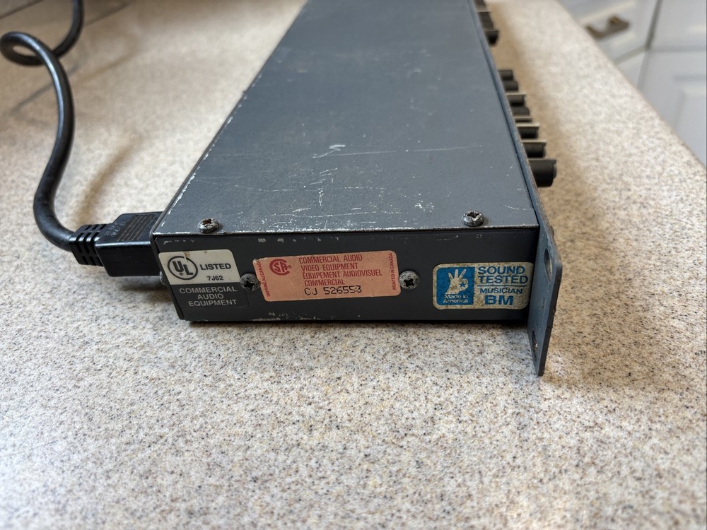 Rack Mount DOD 866 Series II 2 Channel Gated Compressor Limiter