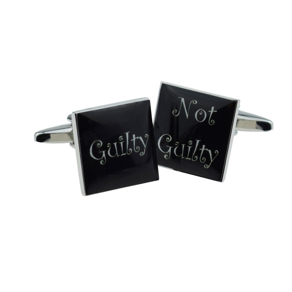 Guilty Not Guilty Cufflinks - X2BOCS062
