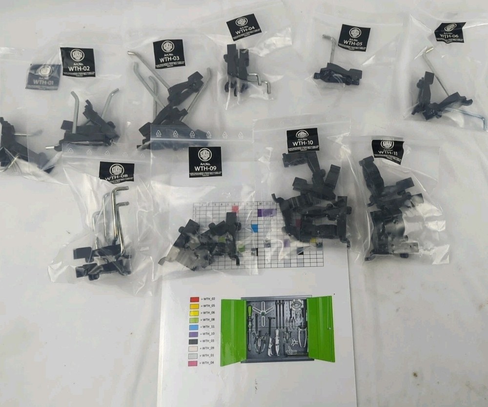 KUKKO Tool Hook Holder / Brackets New Set With Chart