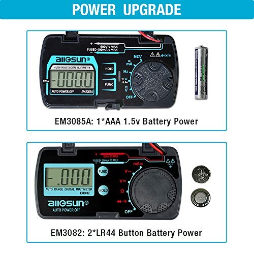 Auto Ranging Pocket Tiny Digital Multimeter, Mini Electrical Autoranging