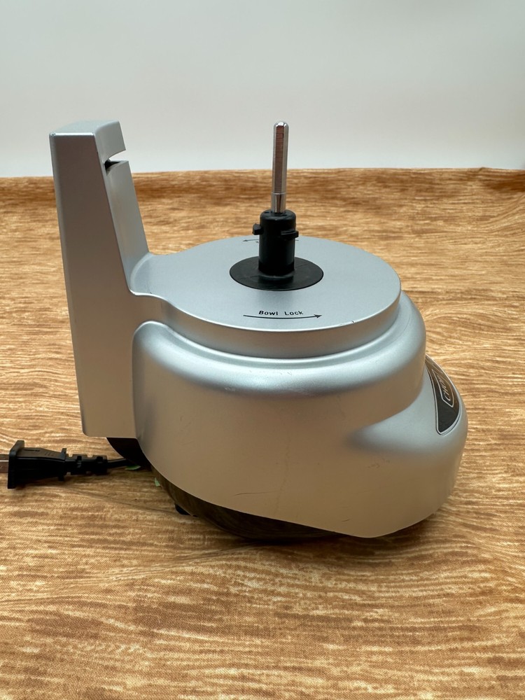 Cuisinart Mini-Prep Plus Motor Base Only DLC-2A Tested Works Silver EUC