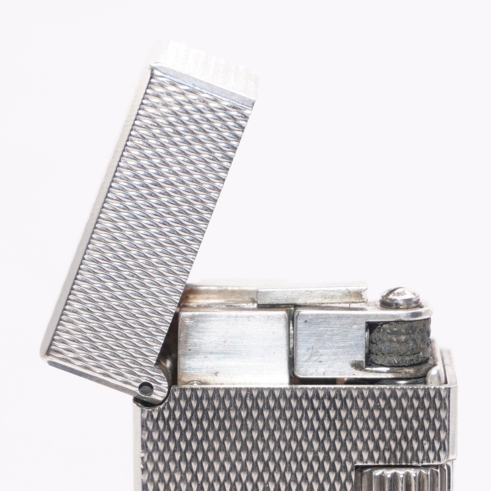 Dunhill Mini Lighter Silver Barry Pattern_Ultrasonically cleaned