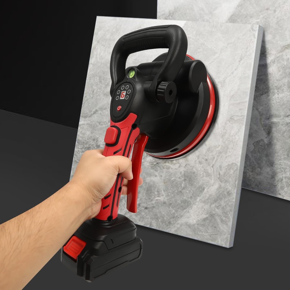 Handheld Tile Vibration Machine LCD Screen 1200mAh Automatic Leveling 6 Gears