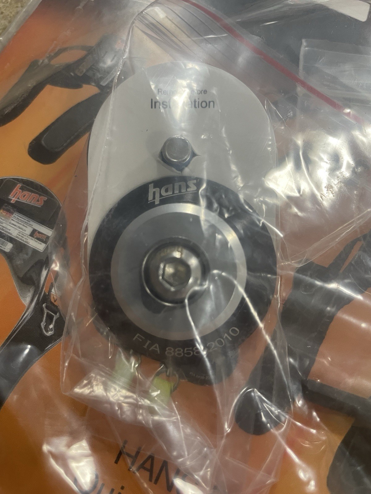 Hans Device Helmet Post Anchors New In Package Free Tracked Shipping