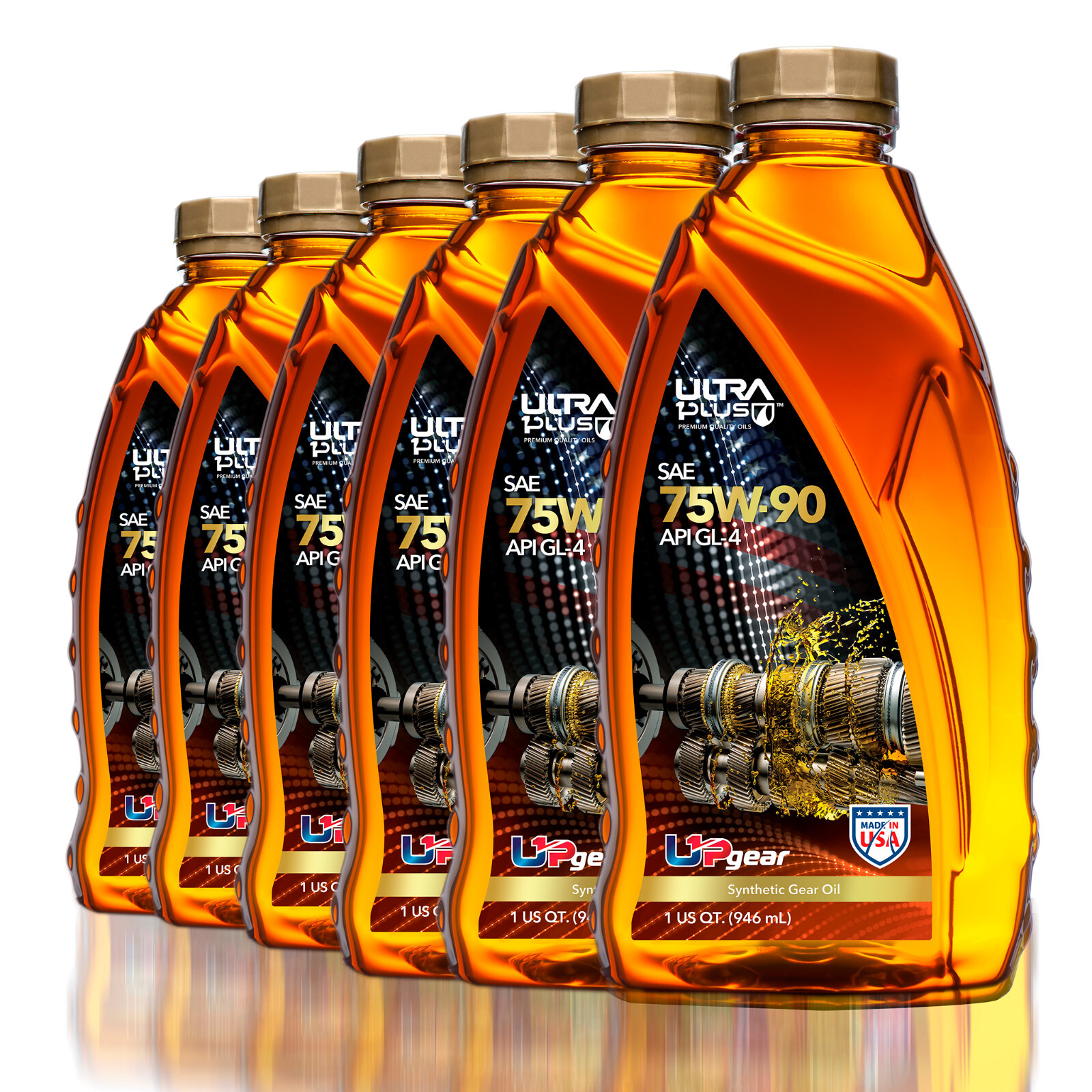 Ultra1Plus SAE 75W-90 Synthetic Gear Oil API GL-4 (6 QTS)