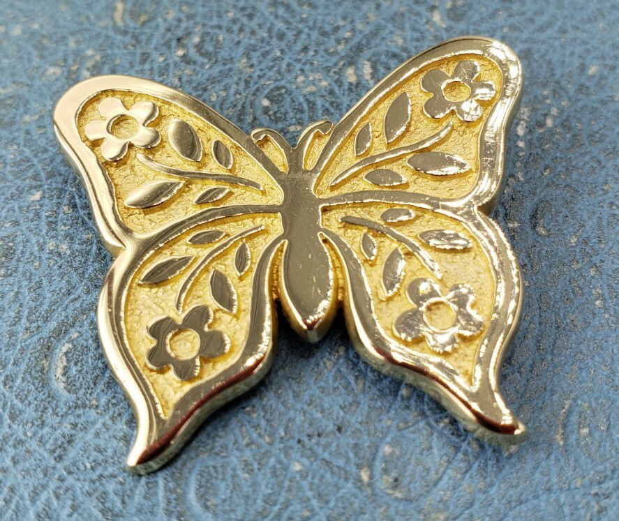 James Avery Retired 14k Butterfly Brooch Convertible To Pendant Solid Gold Heavy