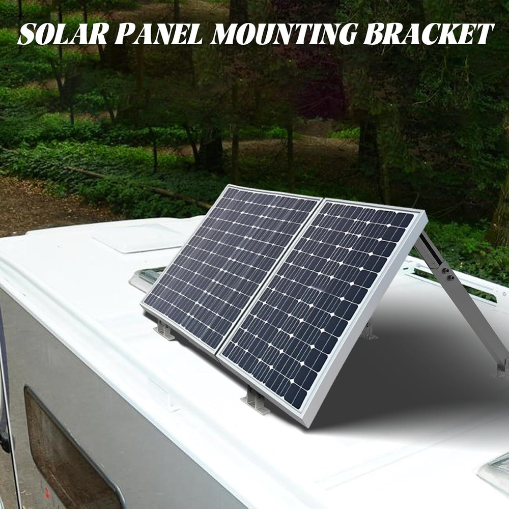 Solar Panel Mounting Brackets, 2 Sets Adjustable Solar Panel Tilt Mount Brackets